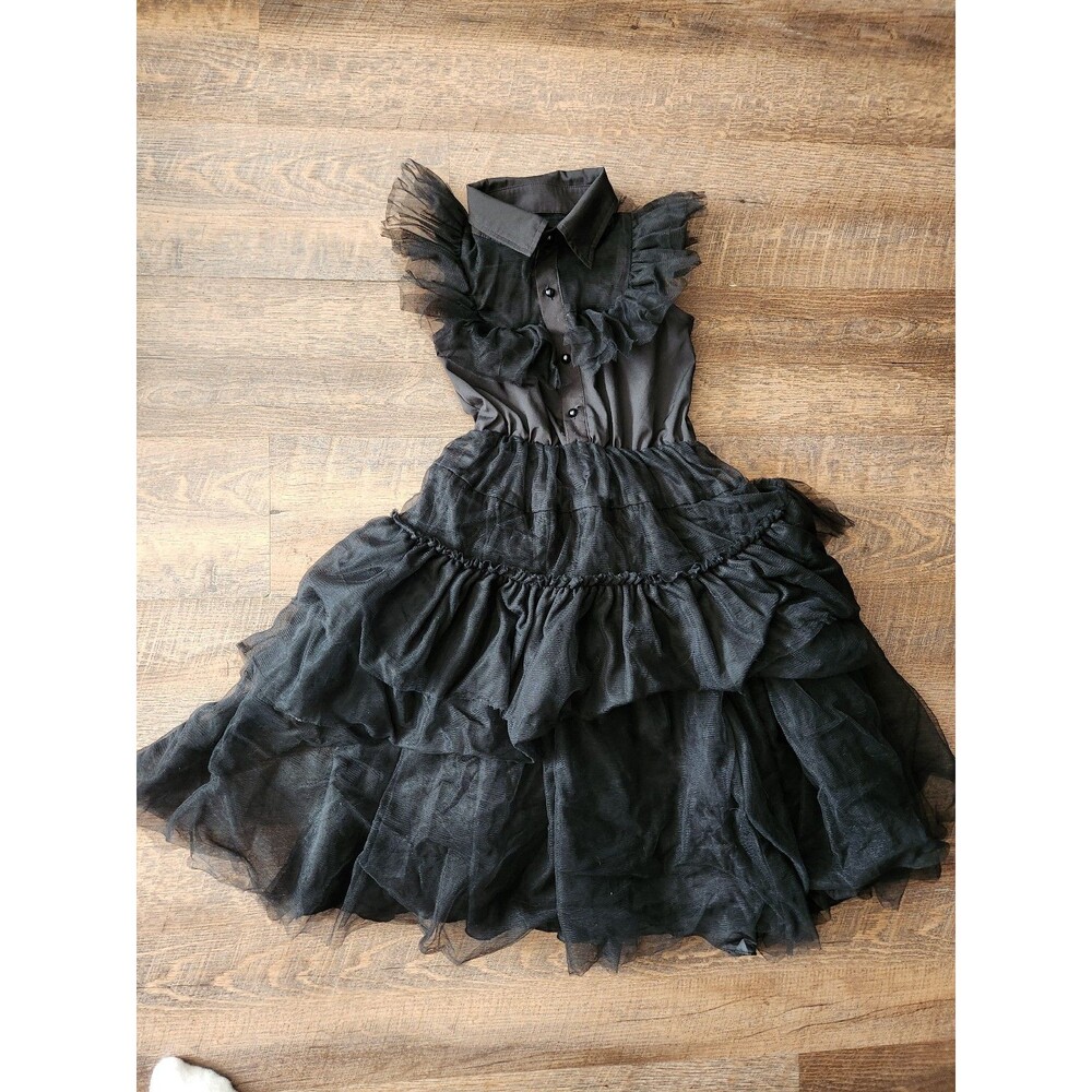 Girls 7/8 (sz 130) sleeveless tufted dress